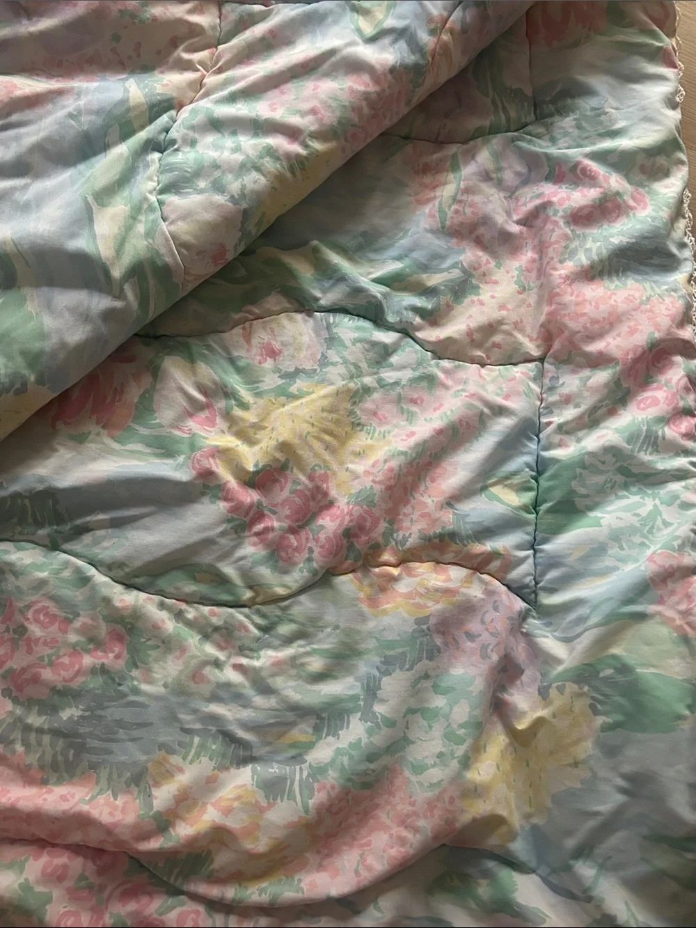 🪻Vintage Martex Atelier Monet Water Lilies Comforter reversible F/Q Comforter